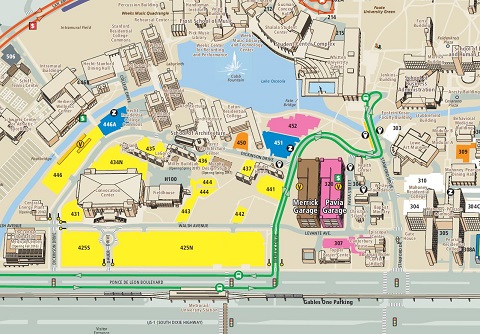 University Of Miami Parking Map Campus Parking | Parking And Transportation | Real Estate And Facilities |  University Of Miami